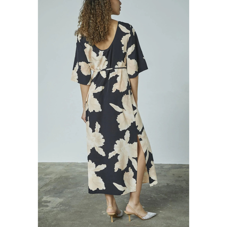 Love1354 kjole - Black/flower