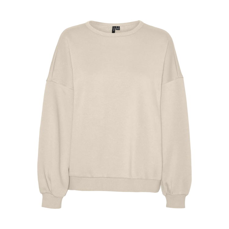 Vmbitte sweatshirt - Birch/toast and butter