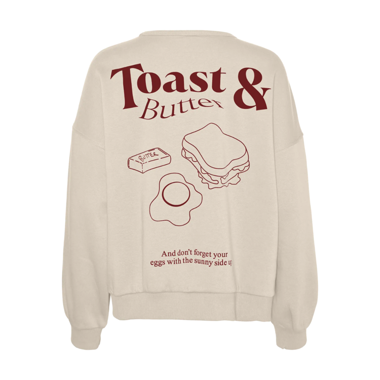 Vmbitte sweatshirt - Birch/toast and butter