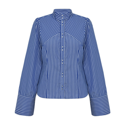 Micallago skjorte - Blue-white stripes