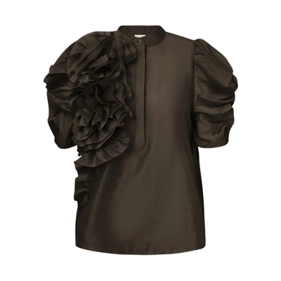 Annsofigo bluse - Coffee
