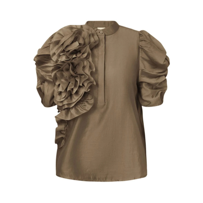 Annsofigo bluse - Latte