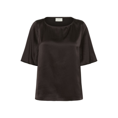 Kalotte bluse - Black coffee