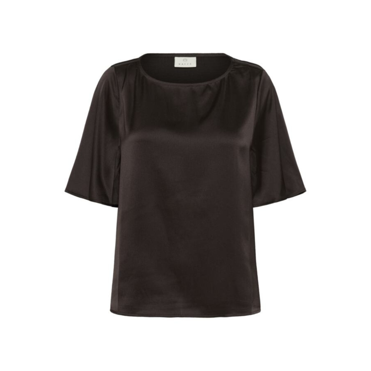 Kalotte bluse - Black coffee