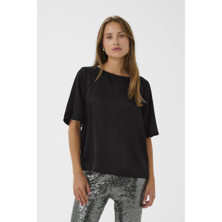 Kalotte bluse - Black deep