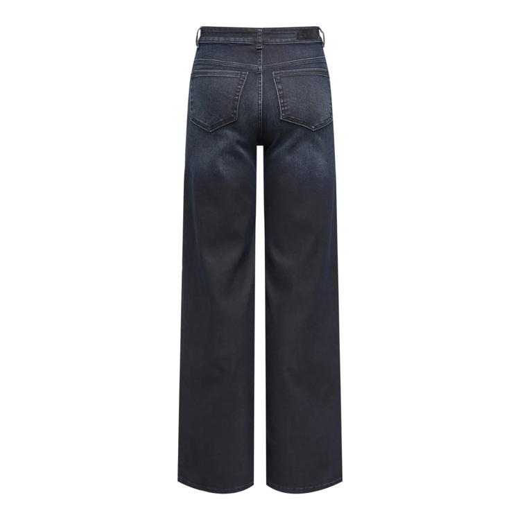 Onlmadison hw coated jeans - Dark blue denim/coate