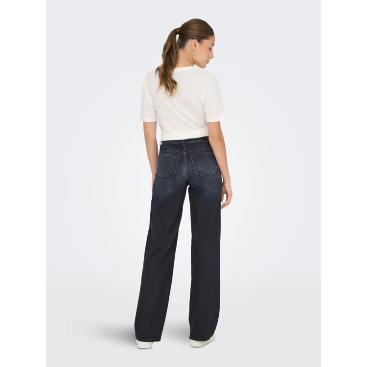 Onlmadison hw coated jeans - Dark blue denim/coate