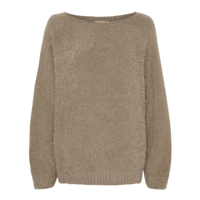 Mdcanouk strik bluse - Dark fango