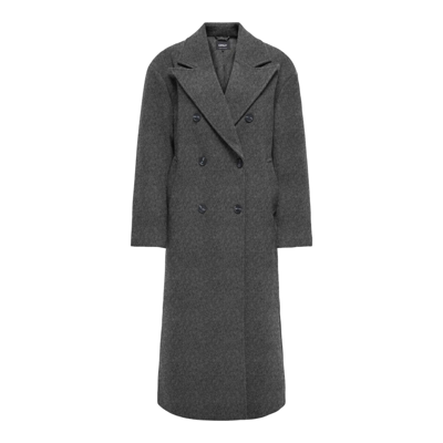 Onlblake frakke - Dark grey melange