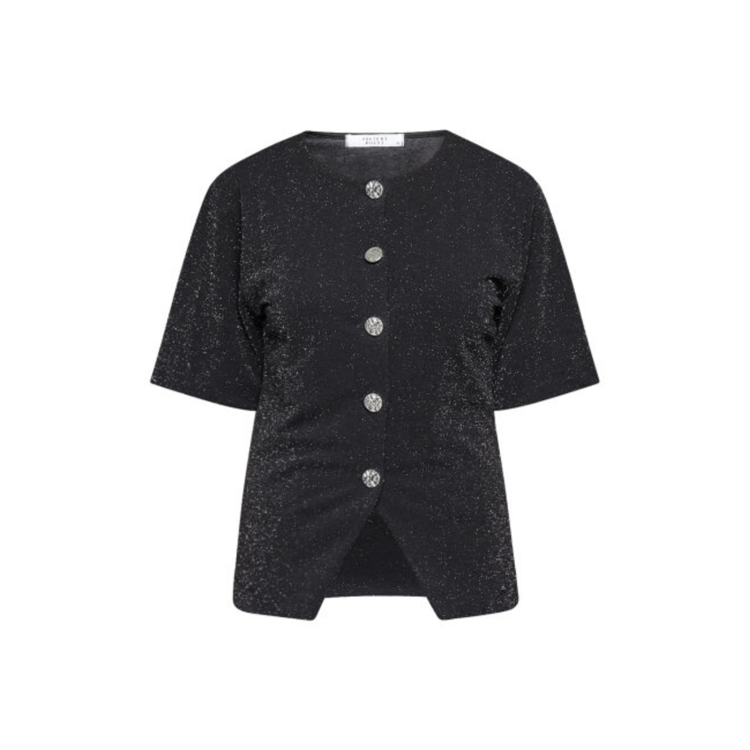 Gevela top - Black/silver