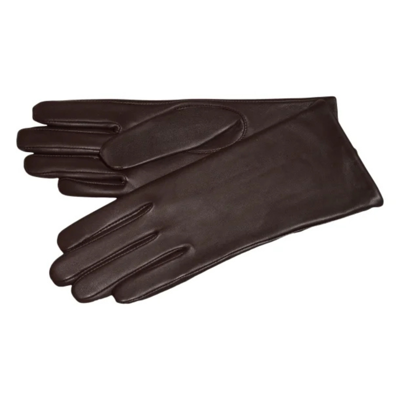 Stacey plain handske - Dark brown