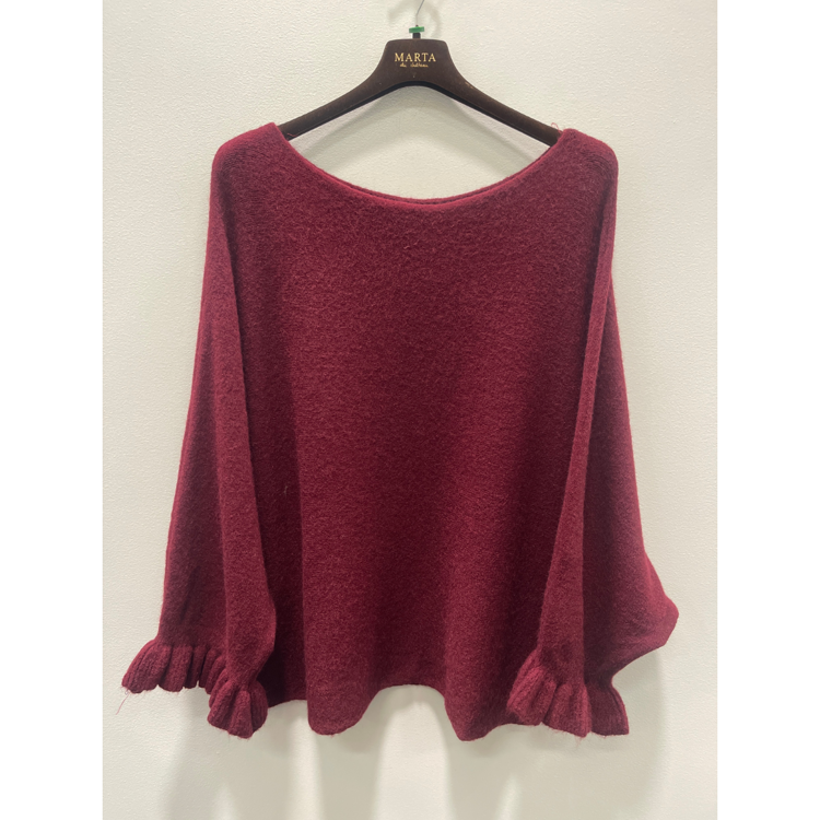 Mdcelderflower strikbluse - Bordeaux