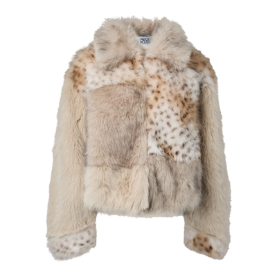 Pcplush jakke - Porpoise/patchwork