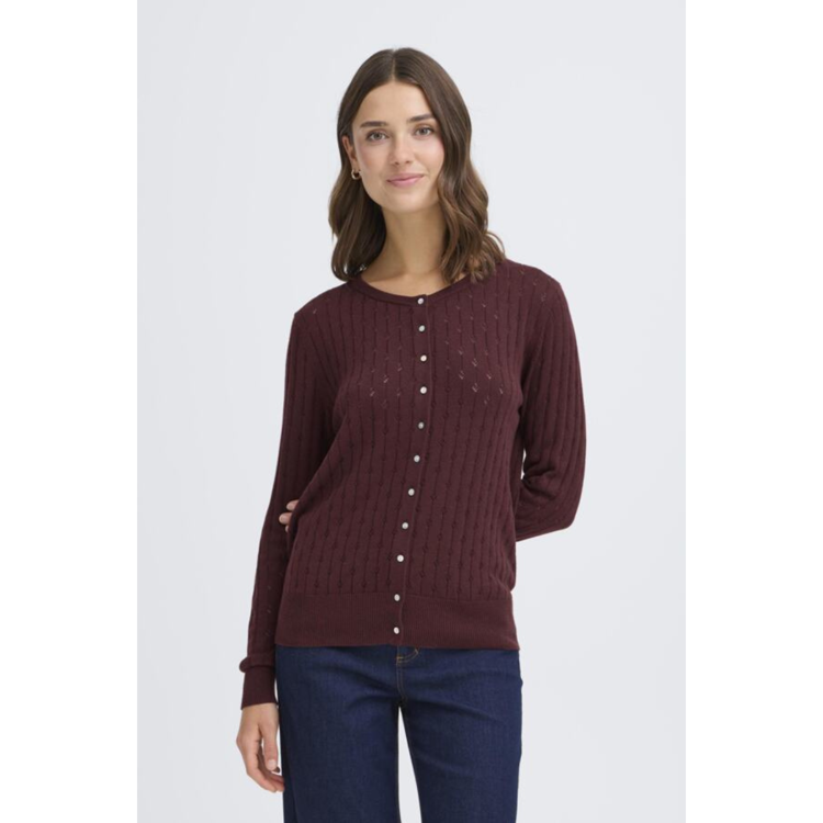 Frpointella cardigan - Fudge