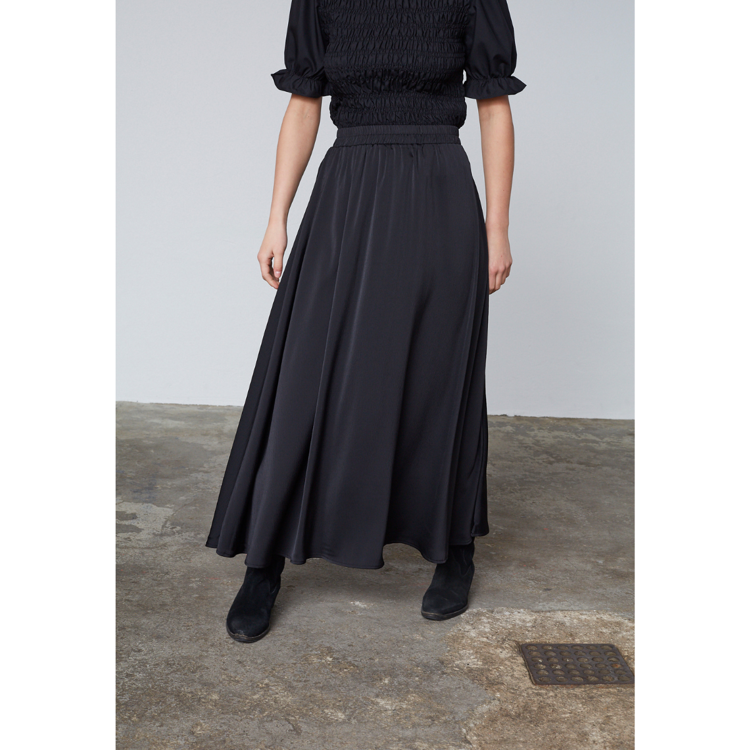 Vypsa nederdel - Black