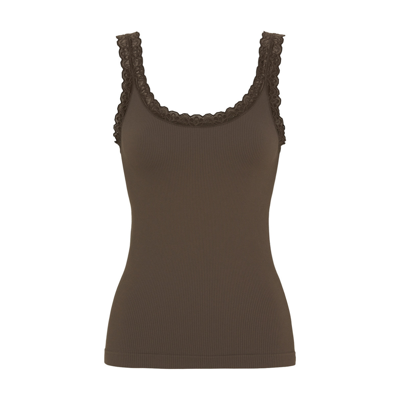 Frida rib top - Noce