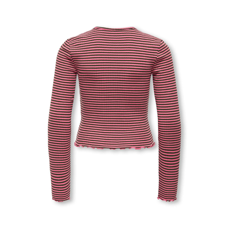 Kogdixi bluse - Pink lemonade/forest night