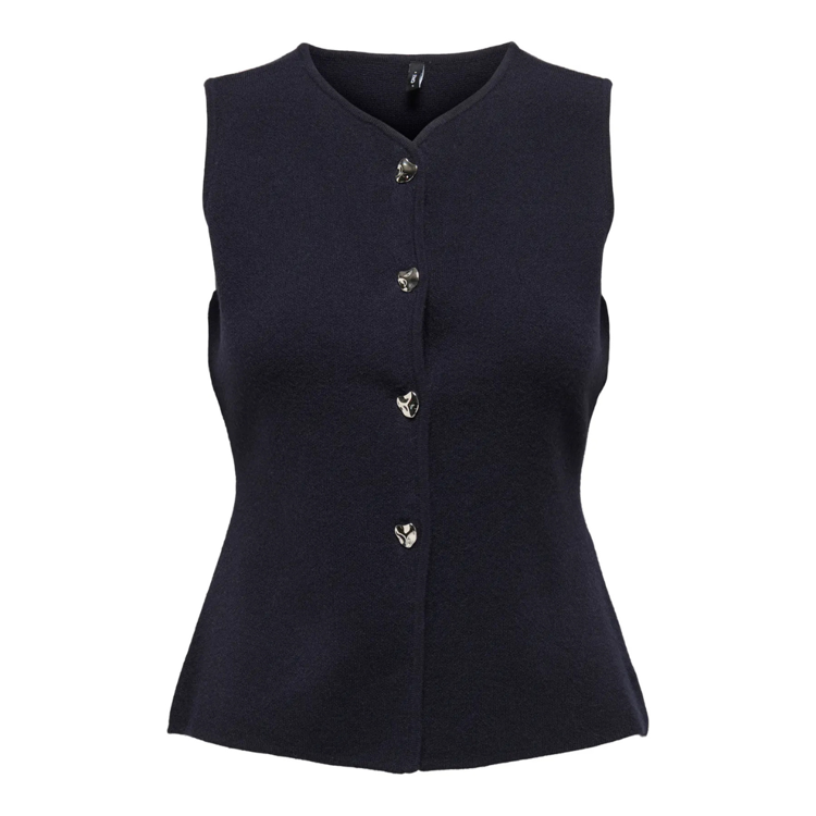 Onlibi vest - Night sky/silver button